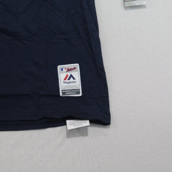 Majestic Authentic Men Blue Tee Shirt San Diego Padres Authentic Size Large - Picture 8 of 10